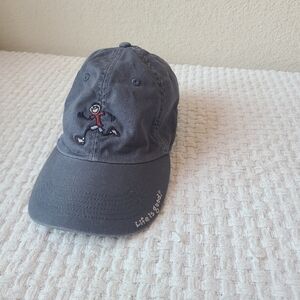 Life Is Good Charcoal Cap with Playful Embroidery One Size Fits Most